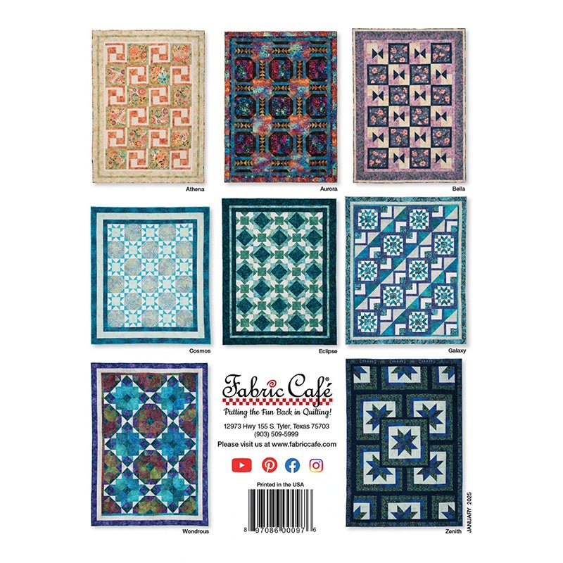 Fabulous 5 - Yard Quilts Quilt Book from Fabric Cafe - Fabric Cafe from Fort Worth Fabric Studio
