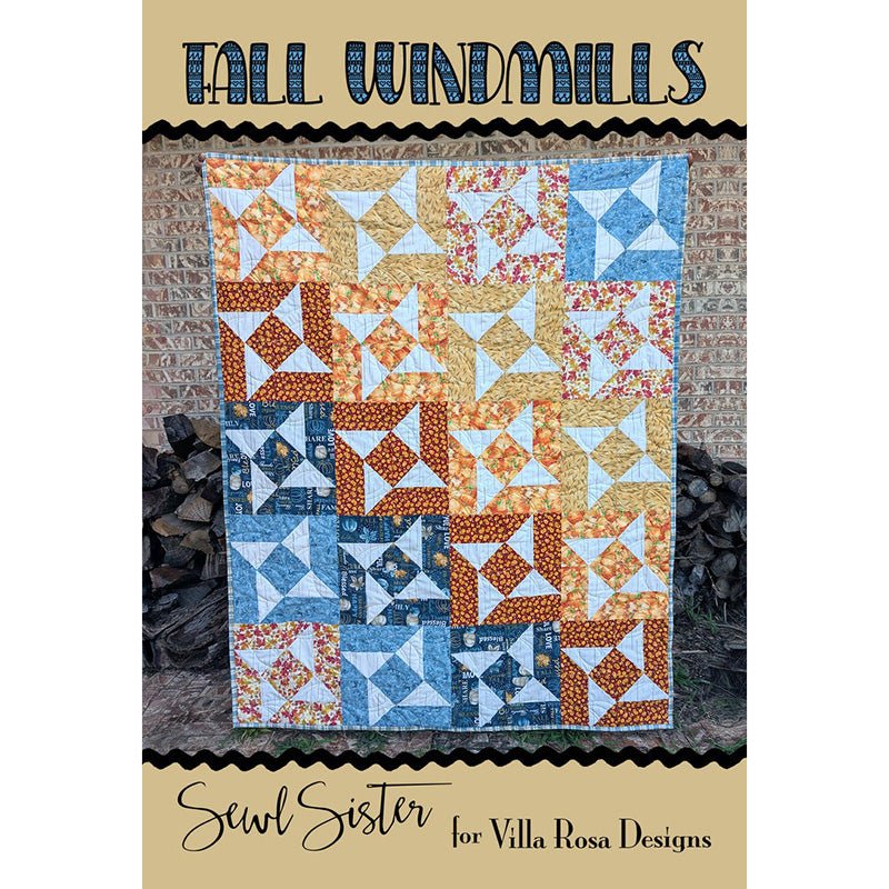 Fall Windmills Quilt Pattern PDF Download - Villa Rosa Designs from Fort Worth Fabric Studio