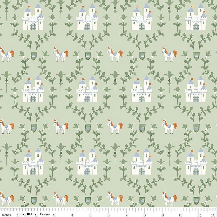 Faraway Kingdom Enchanted Castle Swamp - Riley Blake from Fort Worth Fabric Studio