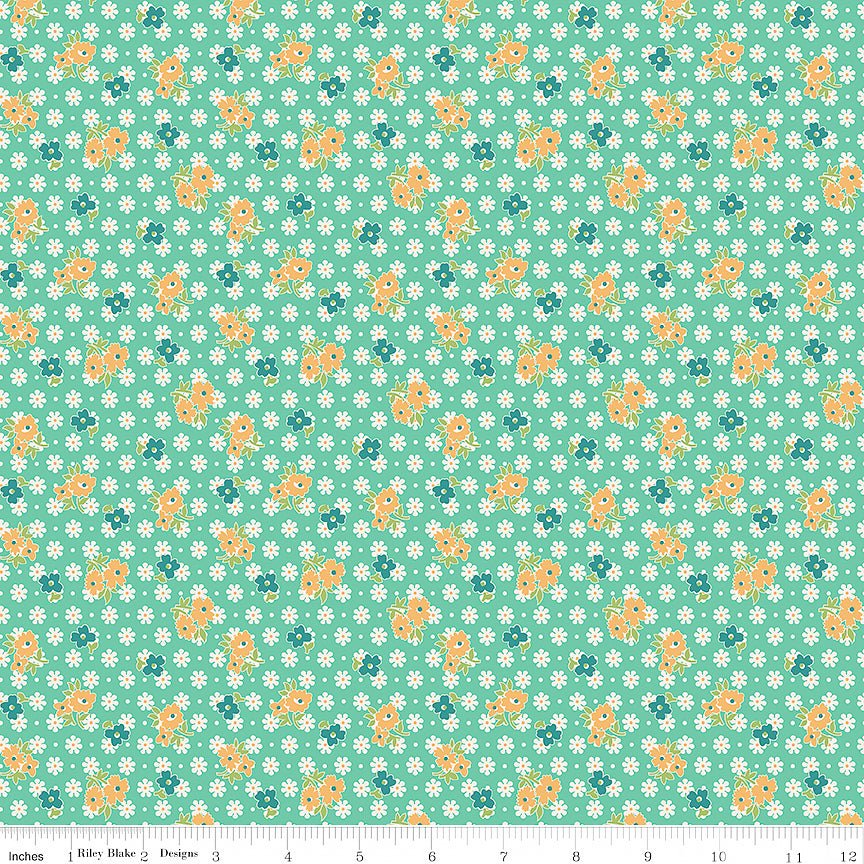 Farmer's Daughter Feedsack Leaf - Riley Blake from Fort Worth Fabric Studio
