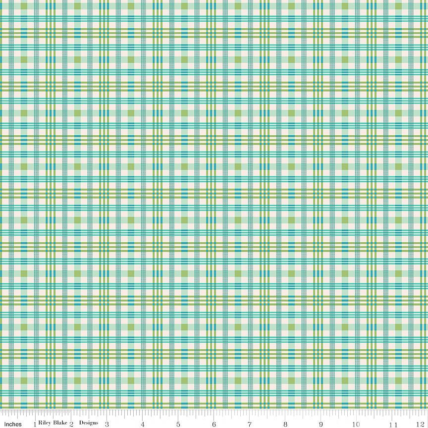 Farmer's Daughter Plaid Sea Glass - Riley Blake from Fort Worth Fabric Studio