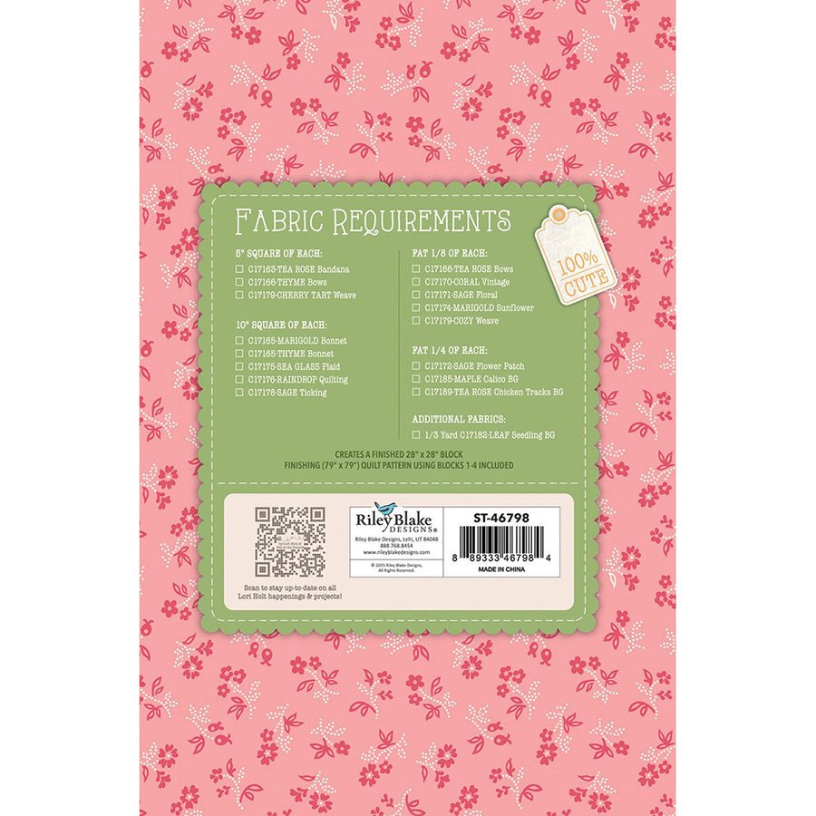 Farmer's Daughter Quilt Seeds Summer Barn - Riley Blake from Fort Worth Fabric Studio