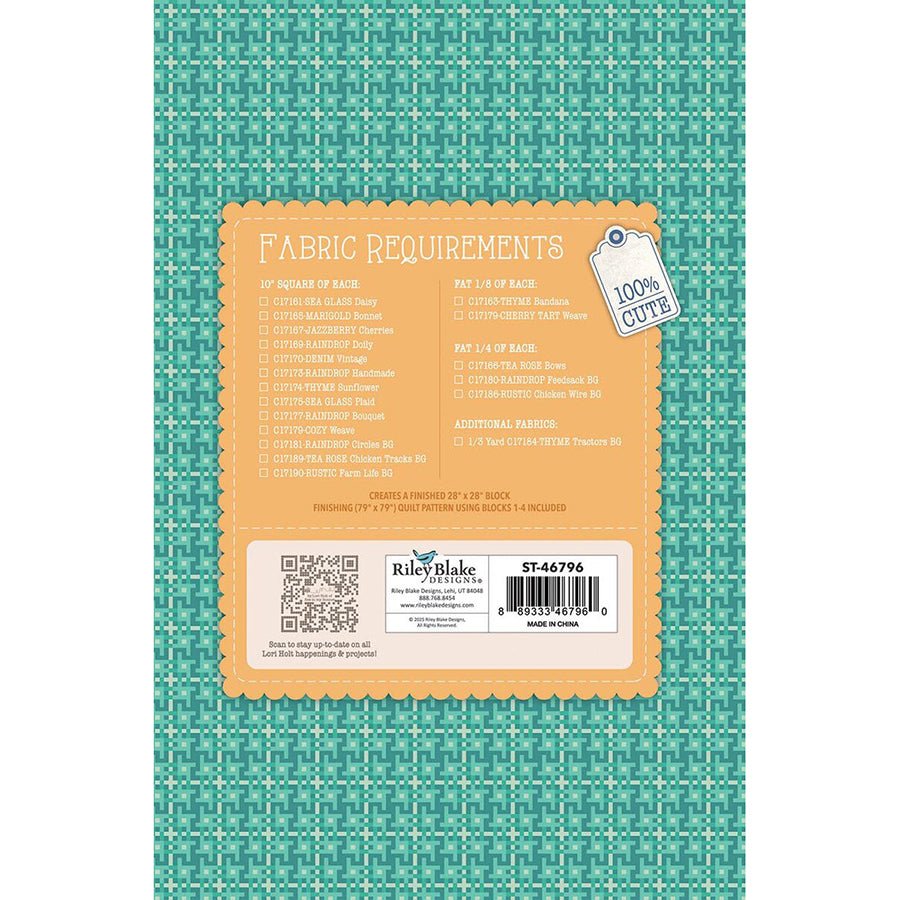 Farmer's Daughter Quilt Seeds Winter Barn - Riley Blake from Fort Worth Fabric Studio