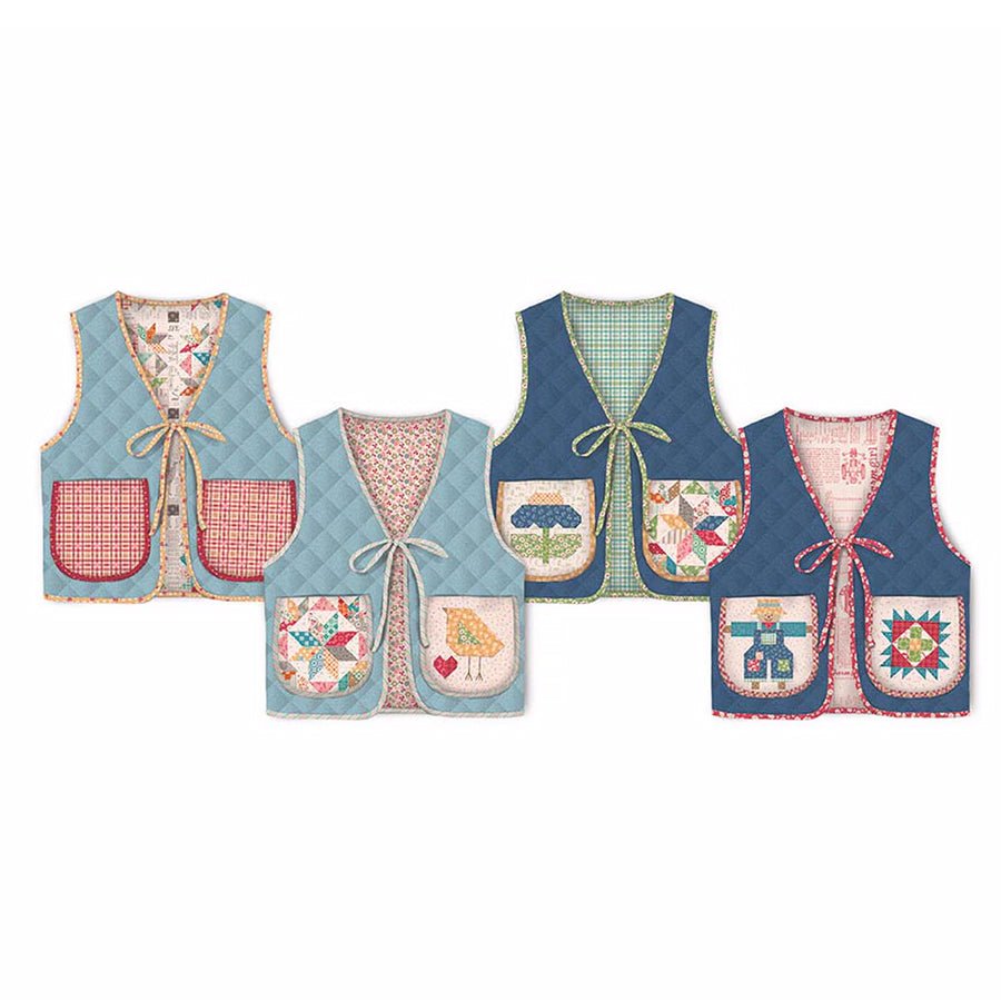 Farmer's Daughter Quilted Vest Pattern by It's Sew Emma - It's Sew Emma from Fort Worth Fabric Studio
