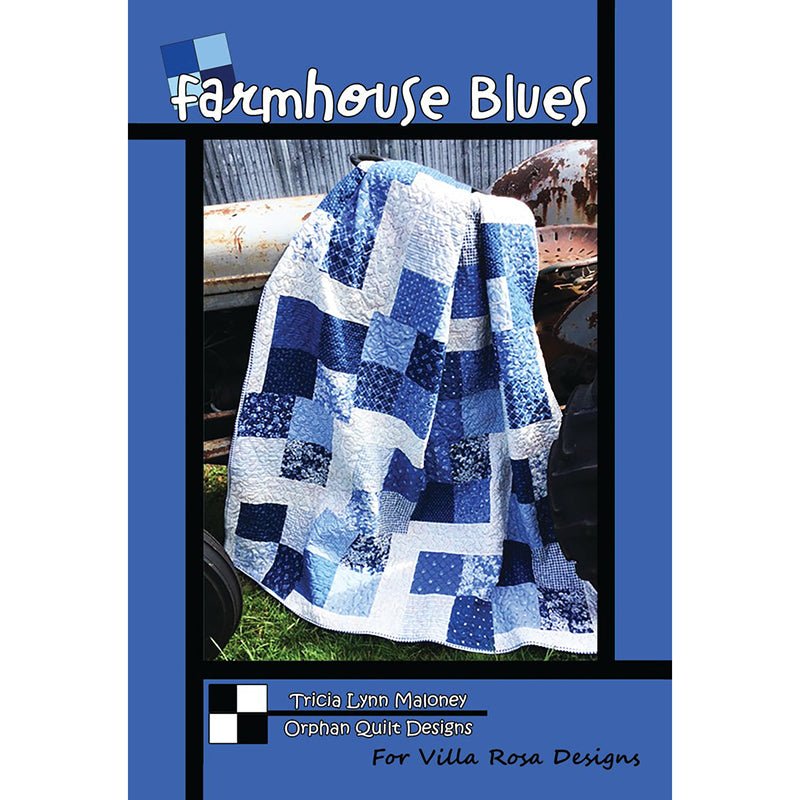 Farmhouse Blues Quilt Pattern - Villa Rosa Designs from Fort Worth Fabric Studio
