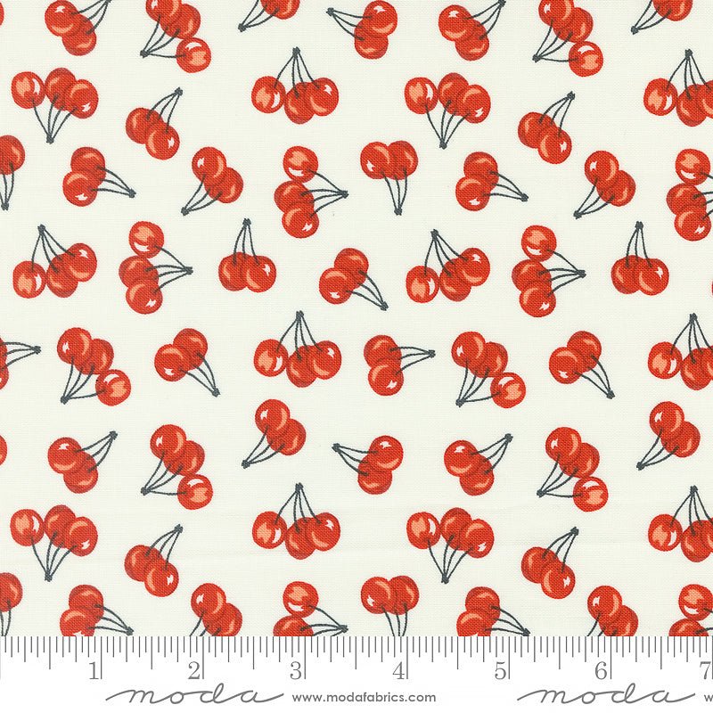 Farmstead Fresh Cherries Porcelain - Moda from Fort Worth Fabric Studio