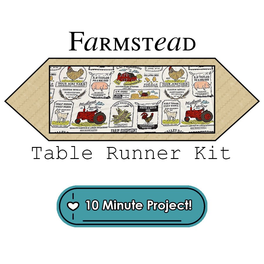 Farmstead Table Runner Kit Moda - Moda from Fort Worth Fabric Studio