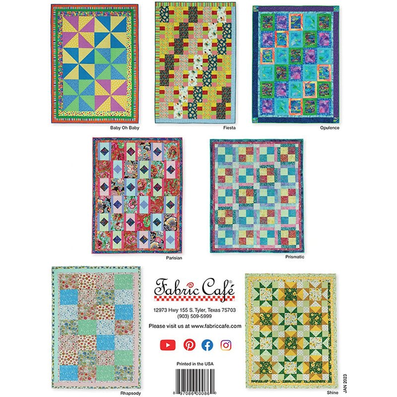 Fat Quarter Quilt Treats Quilt Book from Fabric Cafe - Fabric Cafe from Fort Worth Fabric Studio