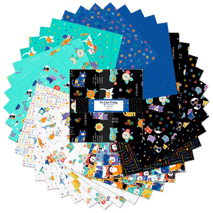 Fe - Line Frisky 10 Karat Gems 10" Squares - Wilmington Prints from Fort Worth Fabric Studio