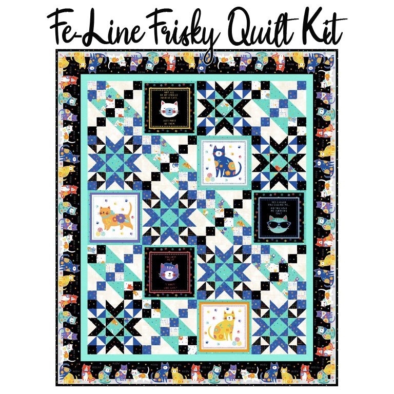 Fe - Line Frisky Quilt Kit from Wilmington - Wilmington Prints from Fort Worth Fabric Studio