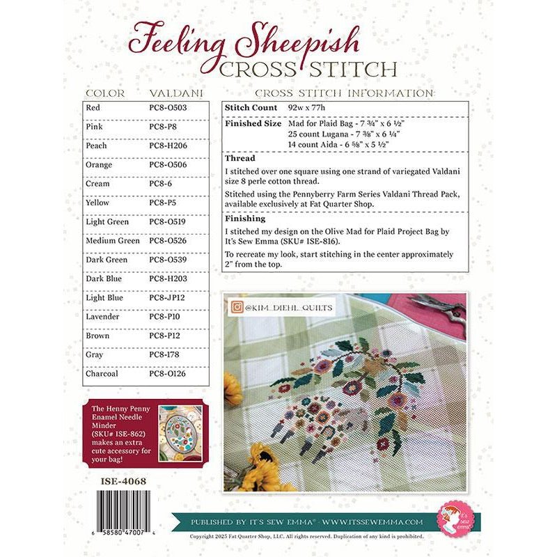 Feeling Sheepish Cross Stitch Pattern by It's Sew Emma - It's Sew Emma from Fort Worth Fabric Studio