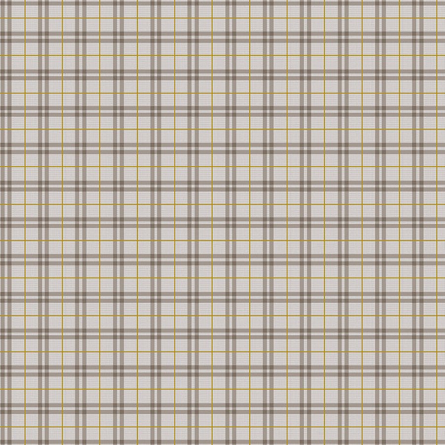 FIGO Winter Dreams Gingham Taupe Metallic 1 Yard Cut - Figo Fabrics from Fort Worth Fabric Studio