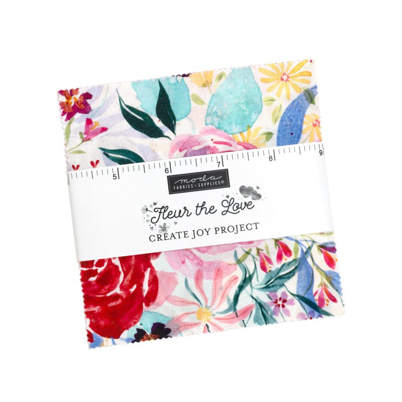 Fleur The Love Charm Pack - Moda from Fort Worth Fabric Studio
