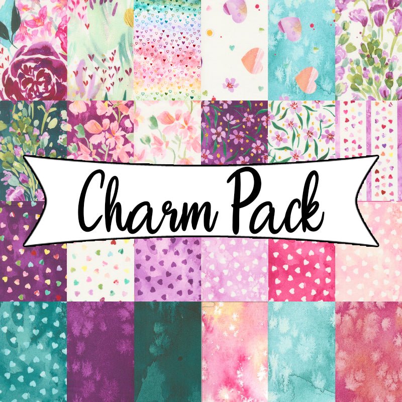 Fleur The Love Charm Pack - Moda from Fort Worth Fabric Studio