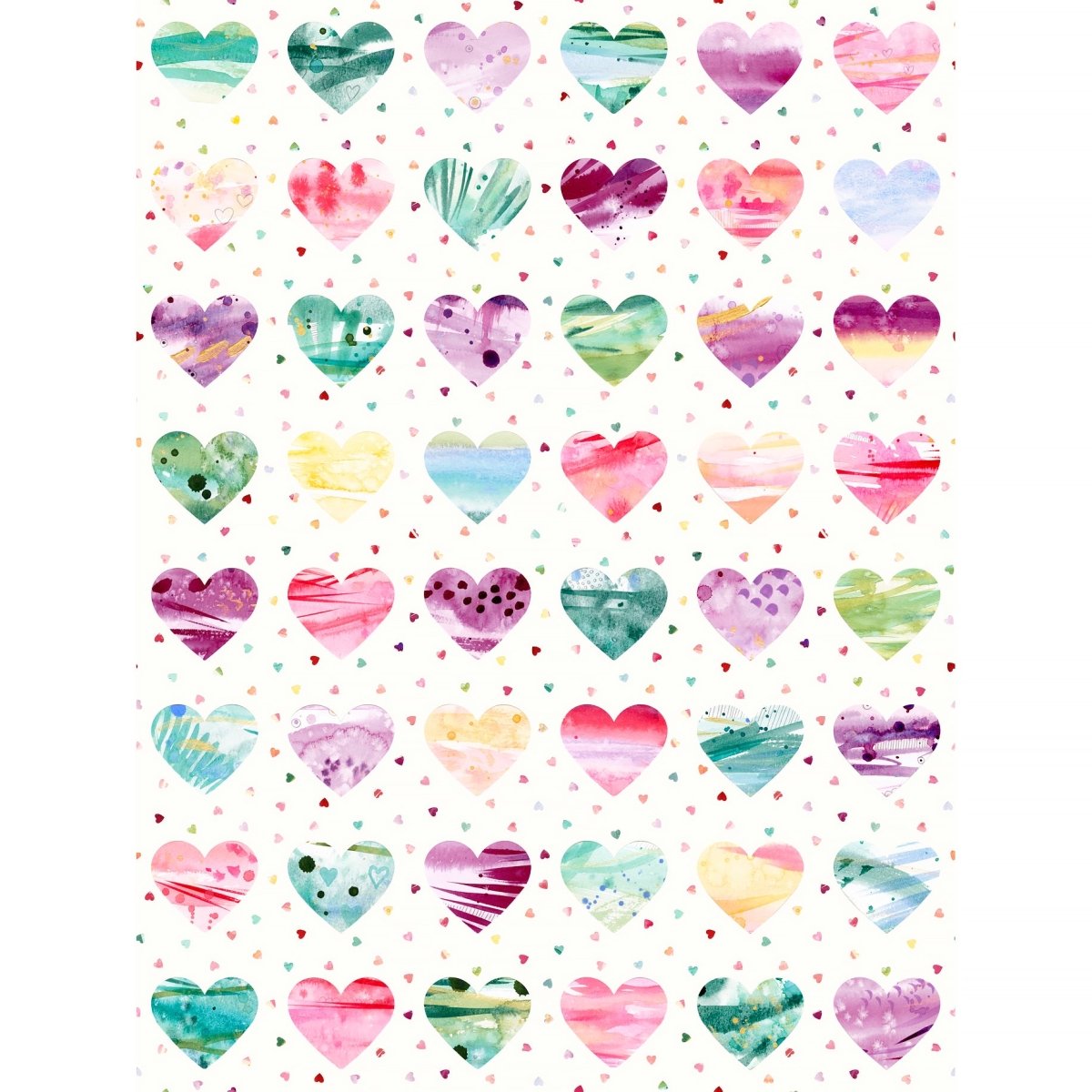 Fleur The Love Large Hearts Cloud - Moda from Fort Worth Fabric Studio