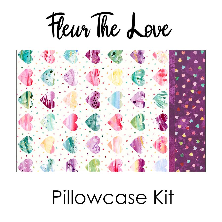 Fleur The Love Pillowcase Kit from Moda - Moda from Fort Worth Fabric Studio