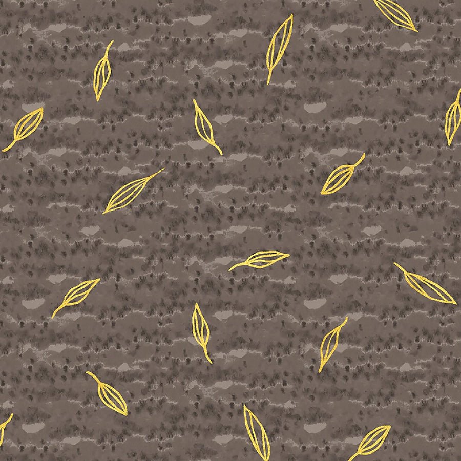 Flora & Form Sprig Pumice Metallic - Windham from Fort Worth Fabric Studio