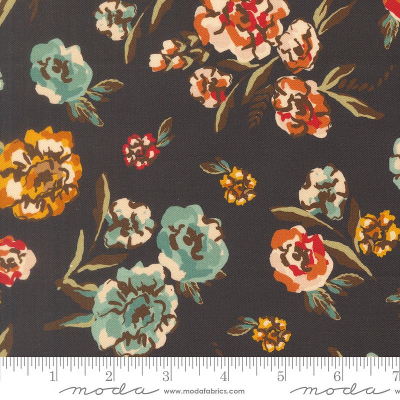 Flora & Thread Bouquet Florals Midnight - Moda from Fort Worth Fabric Studio