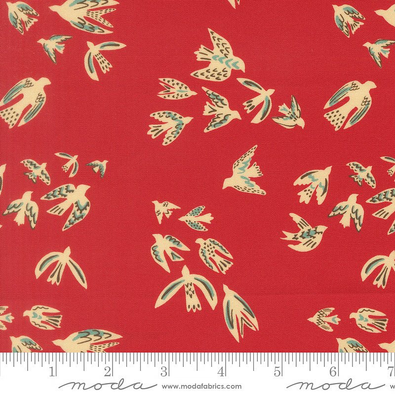 Flora & Thread On A Wing Brick - Moda from Fort Worth Fabric Studio