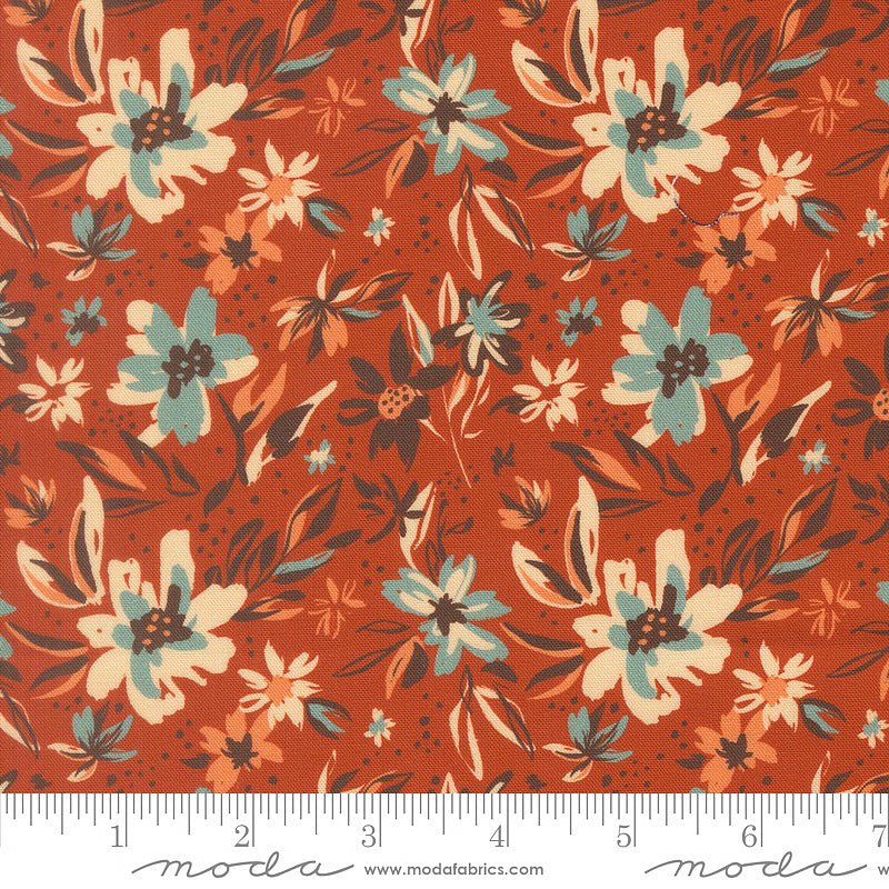 Flora & Thread Petal Florals Spice - Moda from Fort Worth Fabric Studio