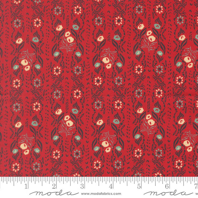 Flora & Thread Petal Vines Brick - Moda from Fort Worth Fabric Studio