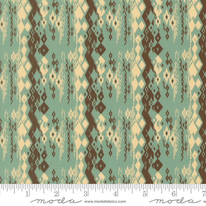 Flora & Thread Wander Weave Teal - Moda from Fort Worth Fabric Studio