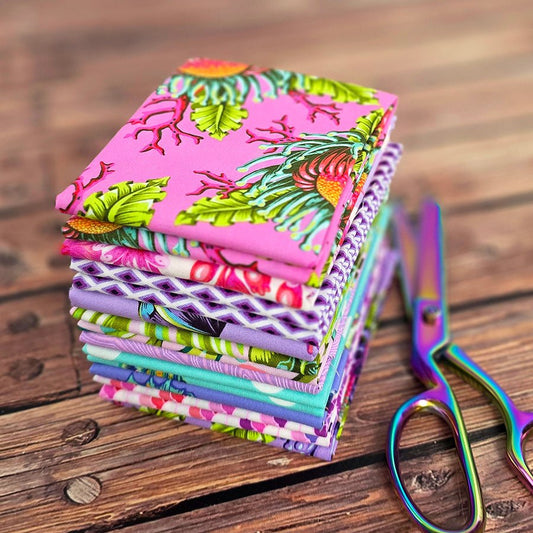 Floral Reef Fat Quarter Bundle from Free Spirit 10 Prints - Free Spirit from Fort Worth Fabric Studio