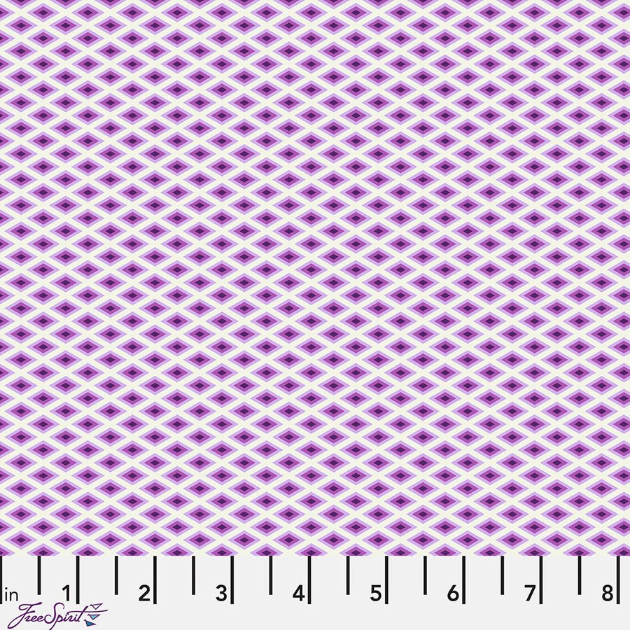 Floral Reef Lighthouse Windows Ultraviolet - Free Spirit from Fort Worth Fabric Studio