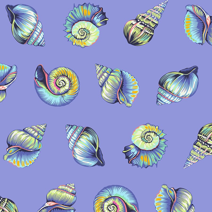 Floral Reef Lil Shelly Marine - Free Spirit from Fort Worth Fabric Studio