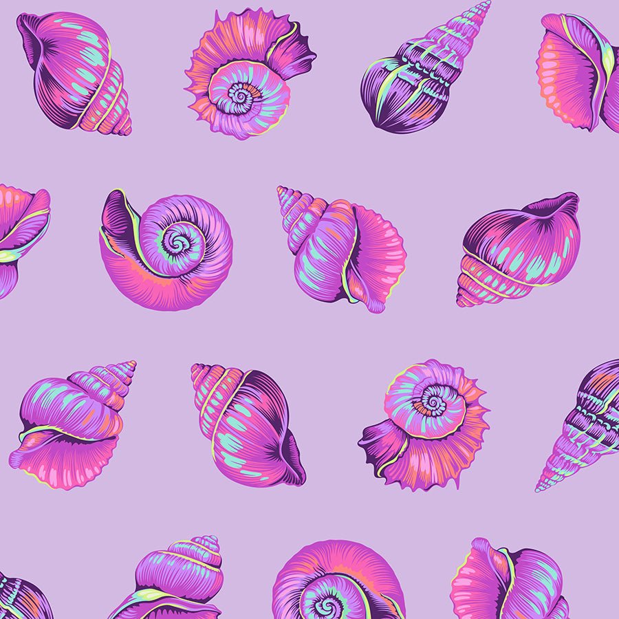 Floral Reef Lil Shelly Ultraviolet - Free Spirit from Fort Worth Fabric Studio