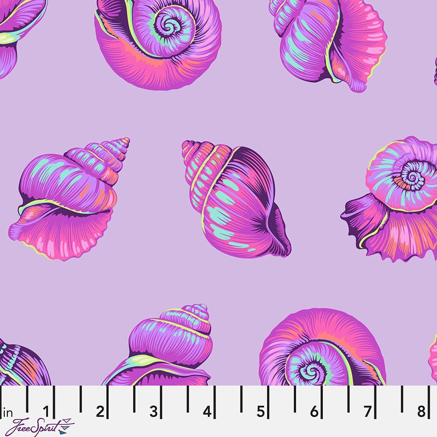 Floral Reef Lil Shelly Ultraviolet - Free Spirit from Fort Worth Fabric Studio