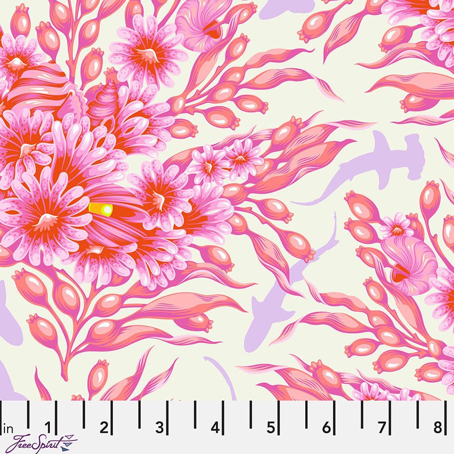 Floral Reef Shadow Shark Delphine - Free Spirit from Fort Worth Fabric Studio