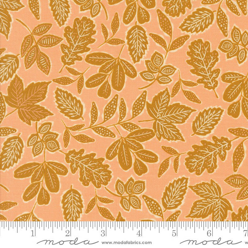 Foraged, Found, & Hand Me Down Leaf Blenders Peach - Moda from Fort Worth Fabric Studio