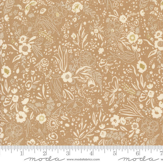 Foraged, Found, & Hand Me Down Small Florals Mushroom - Moda from Fort Worth Fabric Studio
