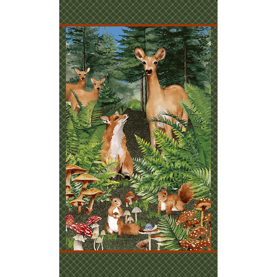Forest Floor 24" Panel Multi - Henry Glass from Fort Worth Fabric Studio