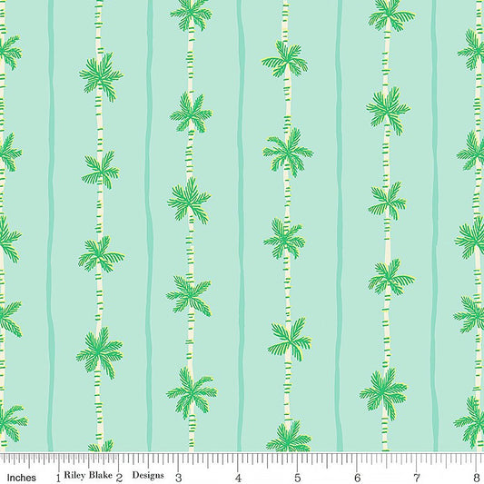 Forever Neverland Palm Stripe Songbird - Riley Blake from Fort Worth Fabric Studio
