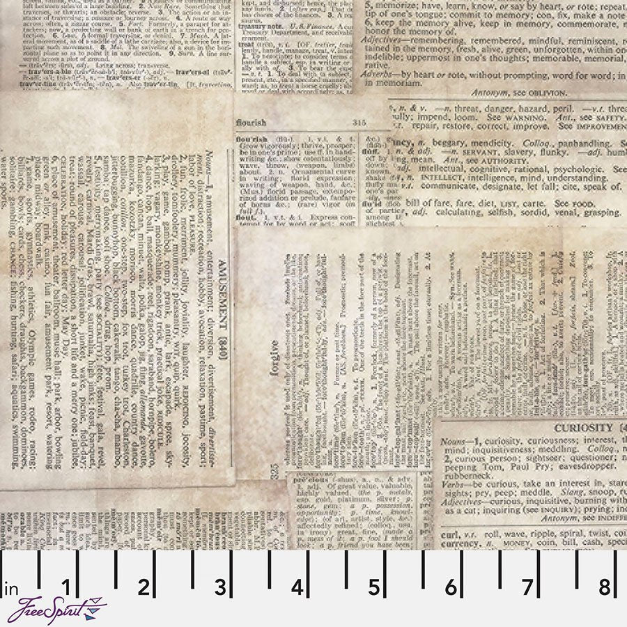 Foundations Dictionary Neutral - Free Spirit from Fort Worth Fabric Studio