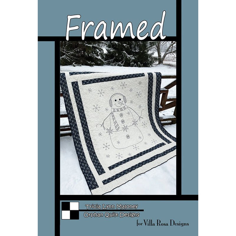 Framed Quilt Pattern - Villa Rosa Designs from Fort Worth Fabric Studio