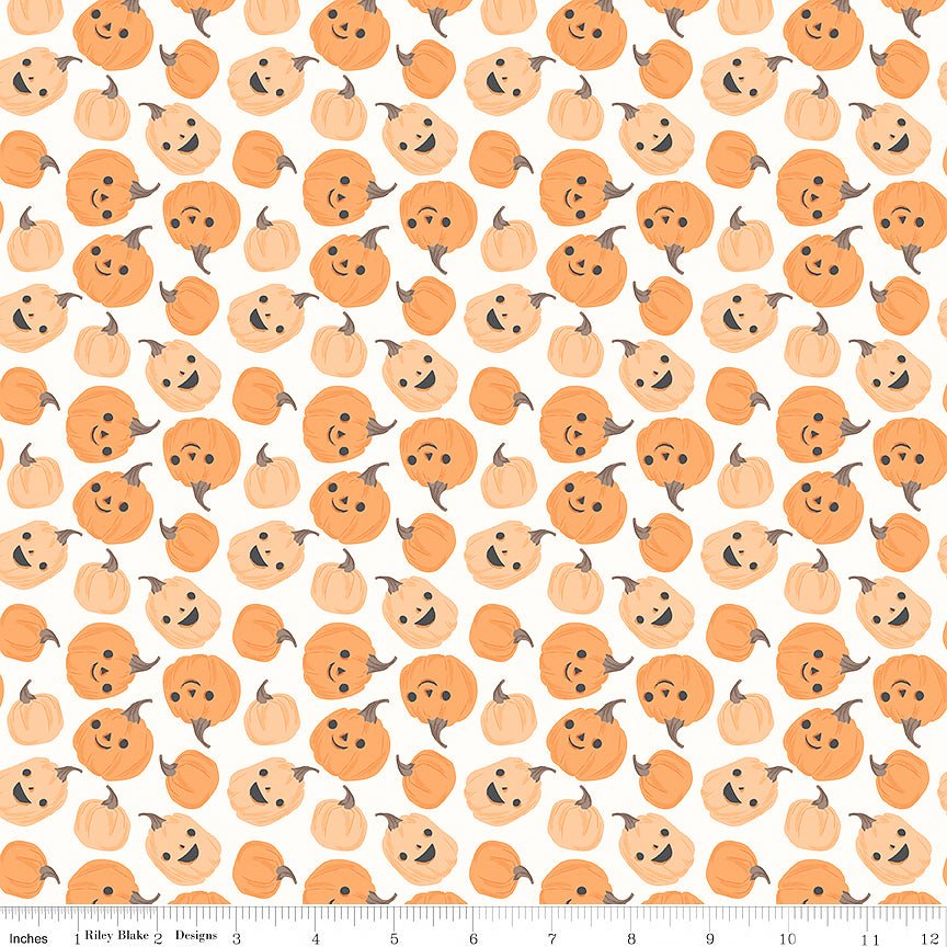 Frank & Friends Pumpkins Cloud - Riley Blake from Fort Worth Fabric Studio