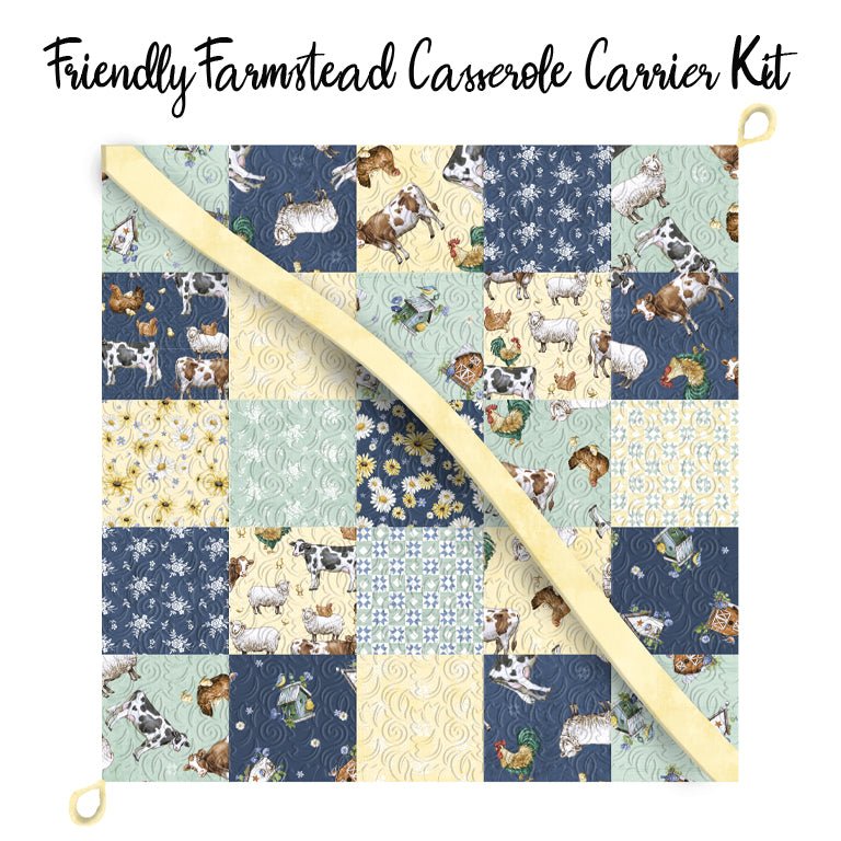 Friendly Farmstead Casserole Carrier Kit from Wilmington - Wilmington Prints from Fort Worth Fabric Studio