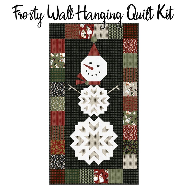 Frosty Wall Hanging Quilt Kit with Northern Christmas from Riley Blake - Riley Blake from Fort Worth Fabric Studio