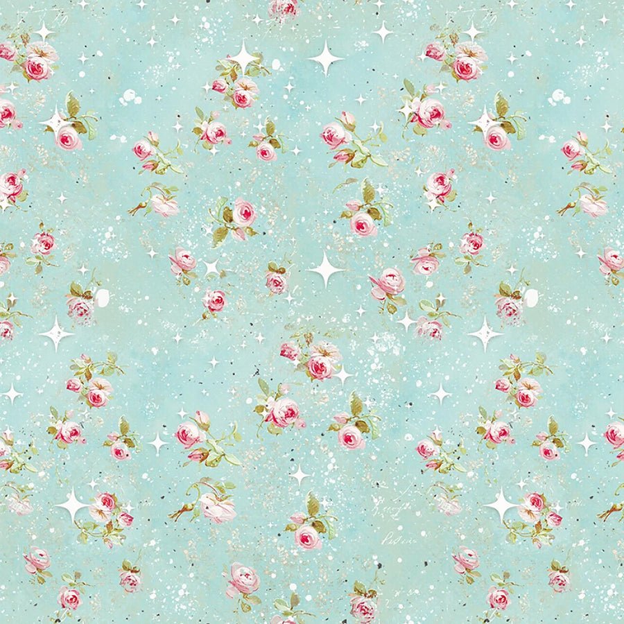 Fruits & Blossoms Mini Floral Toss Waterfall - Blank Quilting from Fort Worth Fabric Studio