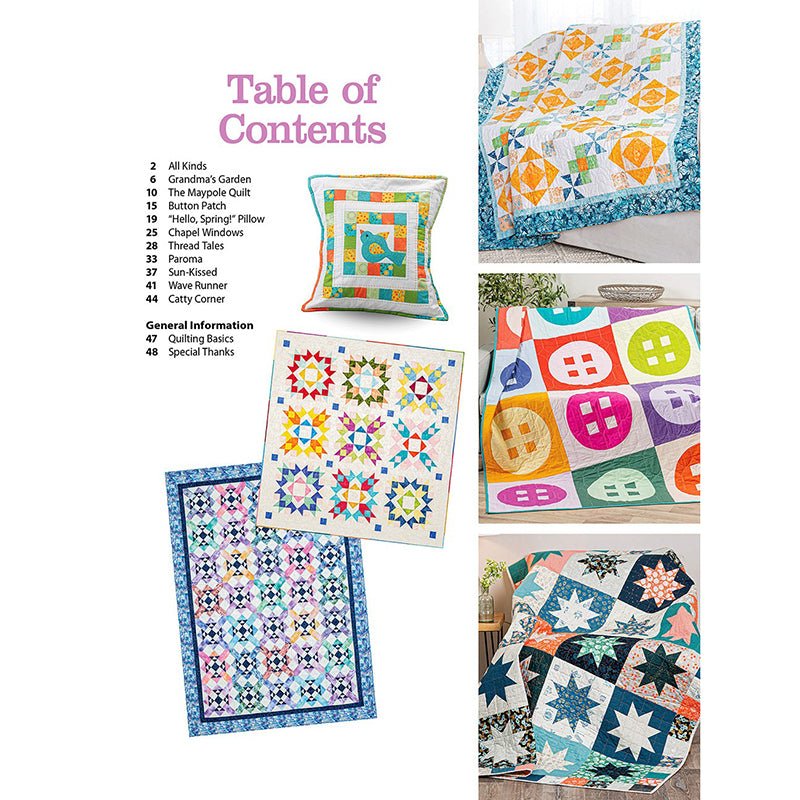 Fun Fat Quarter Quilts for Spring Pattern Book - Annie's Quilting from Fort Worth Fabric Studio