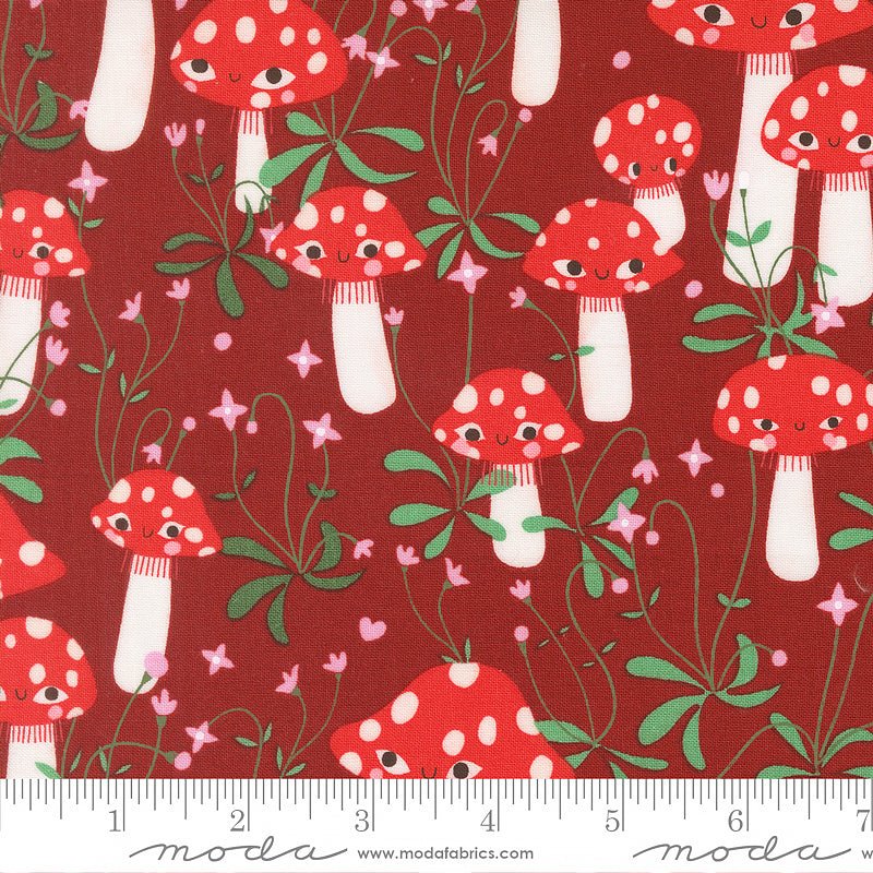 Funny Valentine Mushrooms Rose - Moda from Fort Worth Fabric Studio