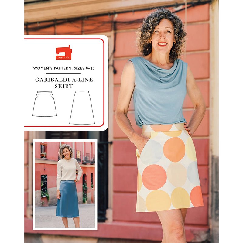 Garibaldi A - Line Skirt Pattern Sizes 0 - 20 - Liesl + Co. from Fort Worth Fabric Studio