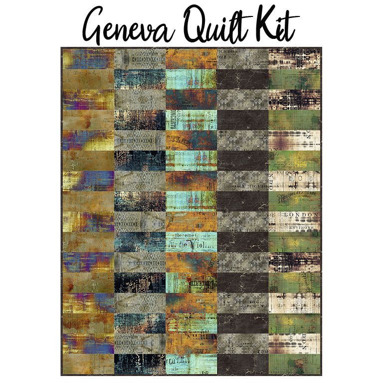 Geneva Quilt Kit with Abandoned from Free Spirit - Free Spirit from Fort Worth Fabric Studio