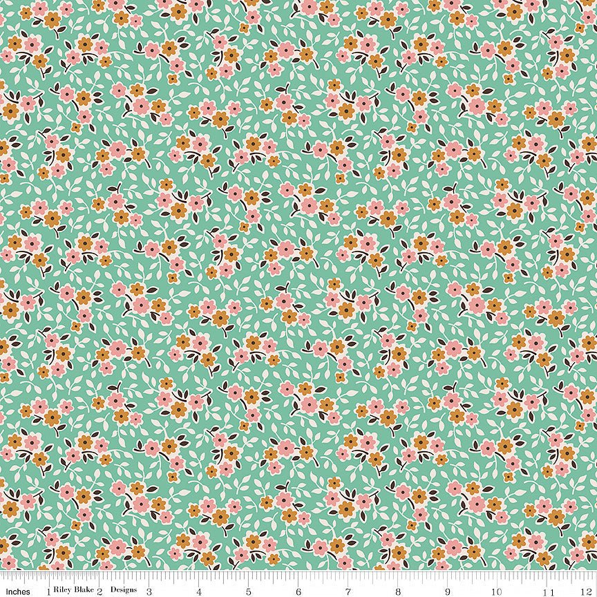 Gentler Times Cherish Sea Glass - Riley Blake from Fort Worth Fabric Studio