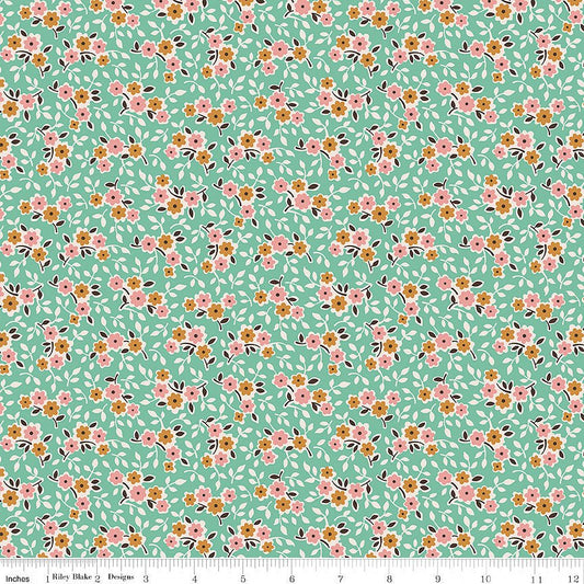Gentler Times Cherish Sea Glass - Riley Blake from Fort Worth Fabric Studio