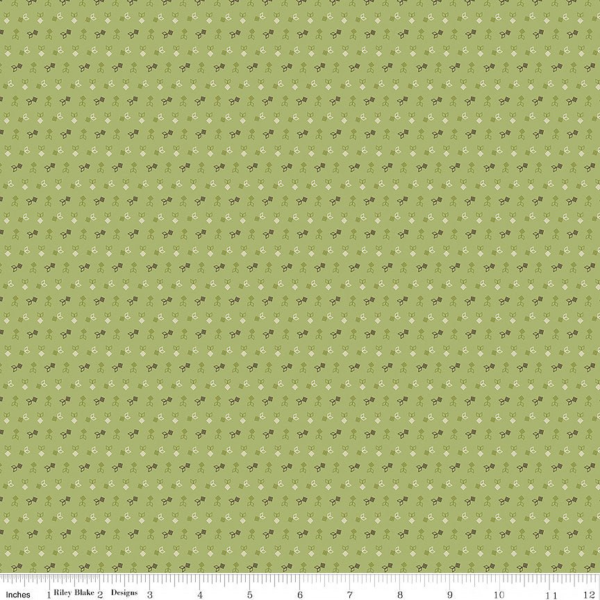 Gentler Times Dapper Lettuce - Riley Blake from Fort Worth Fabric Studio