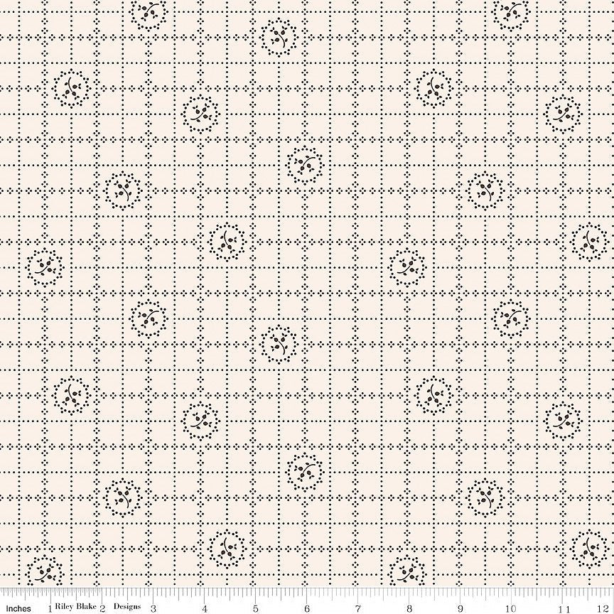 Gentler Times Delicate Raisin - Riley Blake from Fort Worth Fabric Studio